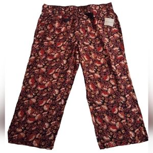 4 For $25 ✨NWT✨ LIZ CLAIBORNE PAISLEY CROPPED PANTS SIZE XL